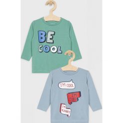Name it - Longsleeve dziecięcy (2-pack). T-shirty chłopięce Name it, z nadrukiem, z elastanu, z długim rękawem. W wyprzedaży za 44,90 zł.