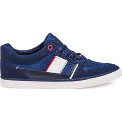 Trampki męskie: BUTY MĘSKIE TRAMPKI T209 – GRANATOWE