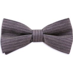 Fioletowa Mucha w Prążek - Alties, Męska MUALTS0010. Fioletowe muszki męskie Alties, na imprezę, w paski, eleganckie. Za 40,00 zł.