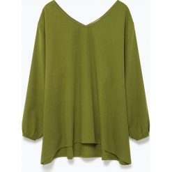 Tunika "Yayowood" w kolorze zielonym. Zielone tuniki damskie American Vintage, s, bez wzorów, z wełny, bez kołnierzyka, bez rękawów. W wyprzedaży za 209,95 zł.