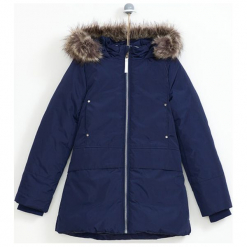 Kurtka w kolorze granatowym. Niebieskie kurtki dziewczęce Lemon Fashion, na zimę. W wyprzedaży za 129,95 zł.