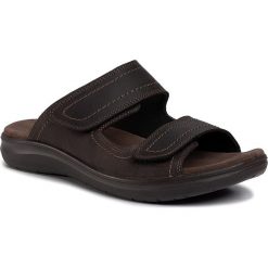 Klapki GO SOFT - MI20-BARA Brown. Pomarańczowe klapki męskie GO SOFT, bez wzorów, ze skóry. Za 119,99 zł.