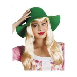 Kapelusz damski zielony. Zielone kapelusze damskie ASTER, bez wzorów. Za 53,04 zł.