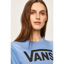 Vans - Longsleeve. Niebieskie bluzki damskie Vans, s, z nadrukiem, z bawełny, z okrągłym kołnierzem. W wyprzedaży za 119,90 zł.
