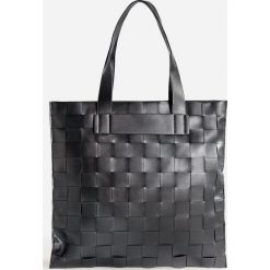 Torba shopper z plecionką - Czarny. Czarne torby damskie na zakupy Reserved, bez wzorów, bez dodatków. Za 119,99 zł.