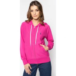 Bluza Polo Ralph Lauren Embroidered Logo Zip-Up 211780303. Różowe bluzy damskie Polo Ralph Lauren, l, bez wzorów, z bawełny, bez rękawów, bez kaptura. W wyprzedaży za 499,00 zł.