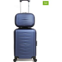 Walizki: Walizki (2 szt.) „Oviedo” w kolorze granatowym