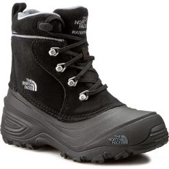 Śniegowce THE NORTH FACE - Youth Chilkat Lace II T92T5RKZ2 TNF Black/Zinc Grey. Czarne śniegowce chłopięce The North Face, na sznurówki. W wyprzedaży za 209,00 zł.