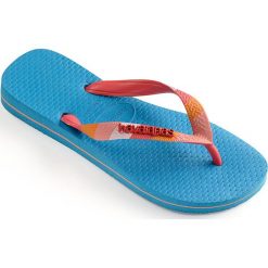 Havaianas - Japonki. Niebieskie klapki damskie Havaianas, bez wzorów, z materiału, bez obcasa, na obcasie. W wyprzedaży za 59,90 zł.