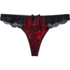 Stringi: Stringi mini bonprix czarno-czerwony