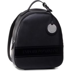 Plecak EMPORIO ARMANI - Y3L024 YI48E 88291 Nero/Nero/Nero. Czarne plecaki damskie Emporio Armani, bez wzorów, ze skóry ekologicznej. Za 1099,00 zł.