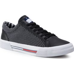 Sneakersy TOMMY JEANS - Textile City Sneaker EM0EM00199 Black 990. Czarne sneakersy męskie Tommy Jeans, bez zapięcia. Za 359,00 zł.