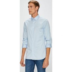 Guess Jeans - Koszula. Szare koszule męskie Guess Jeans, s, z aplikacjami, z bawełny, eleganckie, z klasycznym kołnierzykiem, z długim rękawem. W wyprzedaży za 199,90 zł.