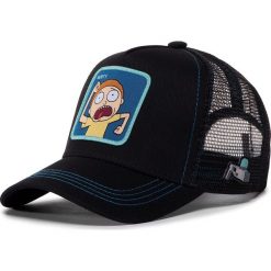 Czapka z daszkiem CAPSLAB - Rick And Morty CL/REM/1/MOR1 Black. Czarne czapki męskie CapsLab, bez wzorów, z bawełny. Za 129,00 zł.