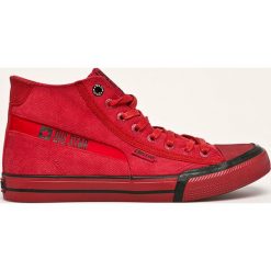 Big Star - Trampki. Czerwone trampki męskie BIG STAR, bez wzorów, z gumy, retro, na sznurówki. W wyprzedaży za 119,90 zł.