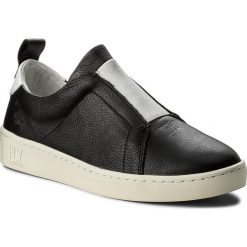 Tenisówki FLY LONDON - Muttfly P601316000 Black. Szare półbuty damskie Fly London, bez wzorów, ze skóry, bez obcasa, na płaskiej podeszwie, bez zapięcia. W wyprzedaży za 299,00 zł.