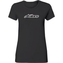 Koszulka BLAZE ROUND NECK ALPINESTARS kolor czarny, rozmiar XL. Czarne t-shirty damskie Alpinestars, xl, z nadrukiem, z bawełny, z okrągłym kołnierzem, z długim rękawem, długie, bez kaptura. W wyprzedaży za 79,00 zł.