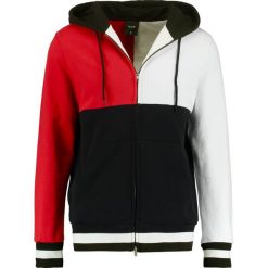 HUF VELLI HOODIE Bluza rozpinana red/black/white. Czerwone kardigany męskie HUF, m, z bawełny. Za 399,00 zł.