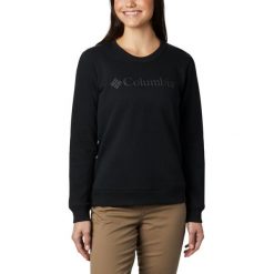Bluza damska Columbia Logo Crew 1895741010. Czarne bluzy damskie Columbia, xs, bez wzorów, bez rękawów, bez kaptura. Za 195,99 zł.