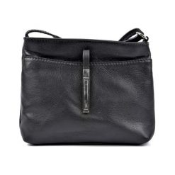 Torebka w kolorze czarnym - (S)22 x (W)18 x (G)5 cm. Czarne torebki klasyczne damskie Bestsellers bags, w paski, z materiału. W wyprzedaży za 159,95 zł.
