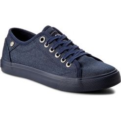 Tenisówki BIG STAR - W274843 Navy. Niebieskie półbuty damskie marki BIG STAR, bez wzorów, z gumy, bez zapięcia. Za 79,00 zł.