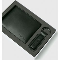 Calvin Klein - Portfel skórzany. Szare portfele męskie marki Calvin Klein, szklane. Za 299,90 zł.
