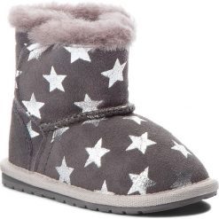 Buty EMU AUSTRALIA - Toddle Starry Night B11857 Charcoal. Szare kozaki dziewczęce marki EMU Australia, z wełny. W wyprzedaży za 169,00 zł.
