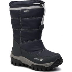 Śniegowce GEOX - J Himalaya B.B Wpf A J843AA 0FU54 C0832 M Navy/Lt Grey. Niebieskie śniegowce chłopięce Geox, bez zapięcia. Za 309,00 zł.