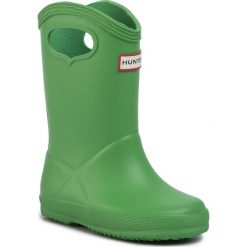 Kalosze HUNTER - Kids First Classic Pull-On KFT5036RMA Element. Zielone kalosze dziewczęce Hunter. W wyprzedaży za 169,00 zł.