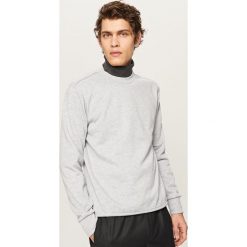 Bluzy męskie: Gładka bluza – Jasny szar