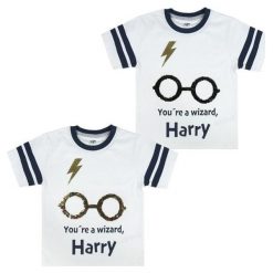 Disney Koszulka Dziecięca Harry Potter Z Cekinami 104 Biały. Białe t-shirty chłopięce Disney, z motywem z bajki, bez rękawów. Za 39,00 zł.