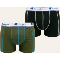 Champion - Bokserki (2-pack). Niebieskie bokserki męskie Champion, z nadrukiem, z elastanu. Za 89,90 zł.