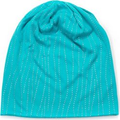 Czapka damska beanie Srebrna trawa turkusowa. Brązowe czapki zimowe damskie marki Art of Polo. Za 32,73 zł.