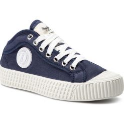 Trampki PEPE JEANS - In-G Hi Boys PBS30404 Navy 595. Niebieskie trampki chłopięce Pepe Jeans, z aplikacjami, z jeansu, na sznurówki. W wyprzedaży za 189,00 zł.