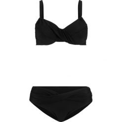 Bikini na fiszbinach (2 części) bonprix czarny. Czarne stroje kąpielowe damskie bonprix, bez wzorów. Za 79,99 zł.