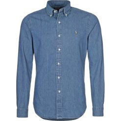 Polo Ralph Lauren SLIM FIT Koszula dark wash. Szare koszule męskie slim marki Polo Ralph Lauren, l, z bawełny, button down, z długim rękawem. Za 569,00 zł.
