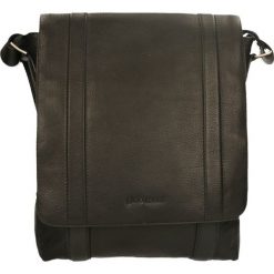 Listonoszka PEAK. Czarne listonoszki męskie Gino Rossi, w paski, ze skóry, eleganckie. Za 699,90 zł.