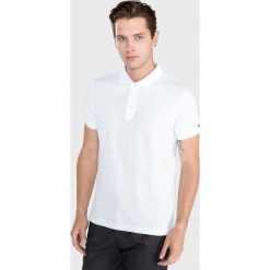 Tommy Hilfiger Polo Koszulka Biały. Białe koszulki męskie TOMMY HILFIGER, xxl, z haftami, z bawełny, polo, bez rękawów. Za 464,95 zł.