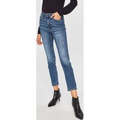 Only - Jeansy. Niebieskie jeansy damskie ONLY, bez wzorów, z elastanu, z podwyższonym stanem. W wyprzedaży za 99,90 zł.