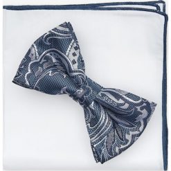Mucha paisley niebieski 101. Niebieskie muszki męskie Recman, bez wzorów. Za 49,00 zł.