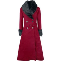 Rockabella Bianca Coat Płaszcz damski czerwony. Czerwone płaszcze damskie z futerkiem Rockabella, na zimę, xxl, z materiału. Za 399,90 zł.