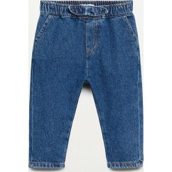 Mango Kids - Jeansy dziecięce Lazo 80-104 cm. Niebieskie jeansy dziewczęce Mango Kids, bez wzorów, z bawełny. Za 59,99 zł.