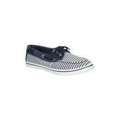 Trampki i tenisówki damskie: Buty Mckey Granatowe trampki w paski slip on DTN115/16NV