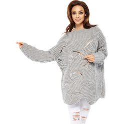 Swetry klasyczne damskie: Sweter w kolorze jasnoszarym