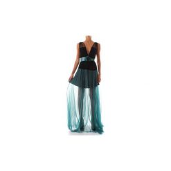 Sukienki długie Elisabetta Franchi AB61288E2. Niebieskie sukienki damskie Elisabetta Franchi, bez wzorów, bez kołnierzyka, bez rękawów, długie. Za 1185,68 zł.