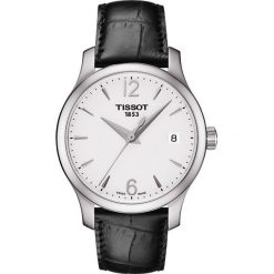 PROMOCJA ZEGAREK TISSOT T-CLASSIC T063.210.16.037.00. Szare, analogowe zegarki damskie TISSOT, srebrne. W wyprzedaży za 1056,00 zł.