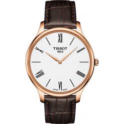 PROMOCJA ZEGAREK TISSOT T-Classic T063.409.36.018.00. Białe zegarki męskie marki TISSOT, ze stali. W wyprzedaży za 1346,40 zł.