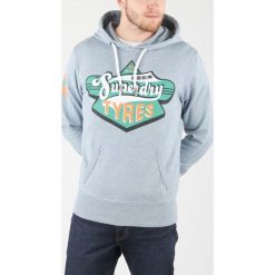SuperDry Bluza Niebieski. Niebieskie bluzy męskie Superdry, xl, z haftami, z bawełny, bez kołnierzyka, bez rękawów, bez kaptura. Za 395,95 zł.
