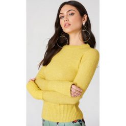 Swetry klasyczne damskie: mbyM Sweter Ballerina Forever – Yellow