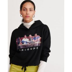 Bluza Friends - Czarny. Czarne bluzy damskie Reserved, s, bez wzorów, bez rękawów, bez kaptura. Za 89,99 zł.